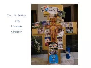 The USA Province of the Immaculate Conception
