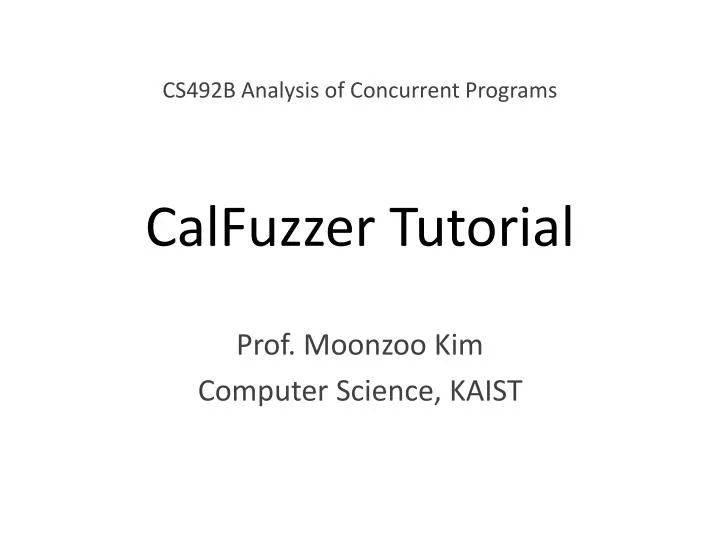 calfuzzer tutorial
