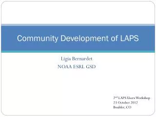 Community Development of LAPS