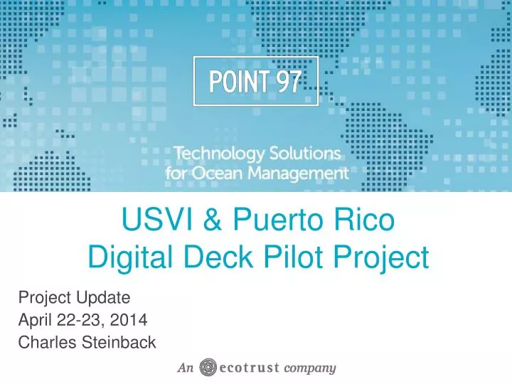 usvi puerto rico digital deck pilot project