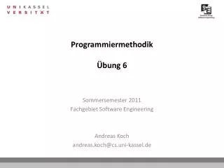 programmiermethodik bung 6
