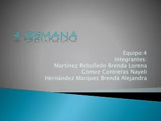 4 semana