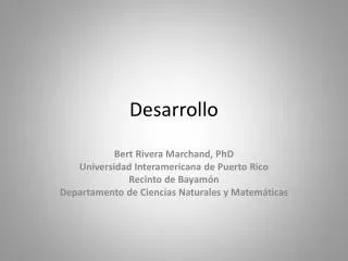 desarrollo
