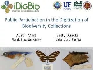 Public Participation in the Digitization of Biodiversity Collections