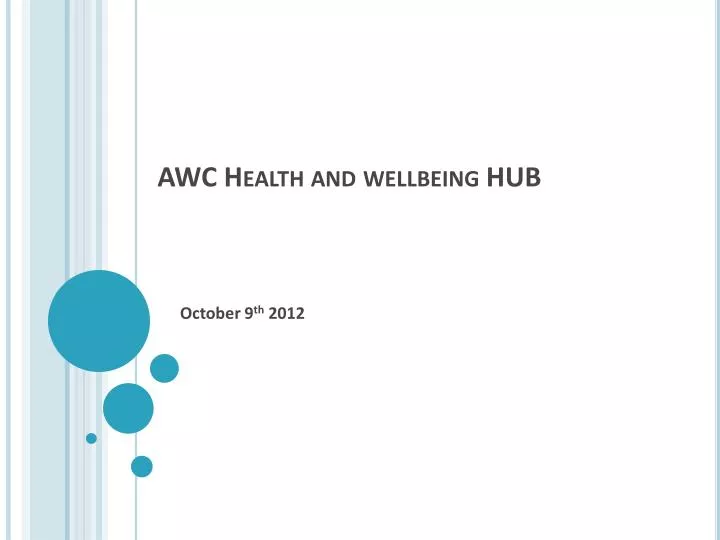 awc health and wellbeing hub