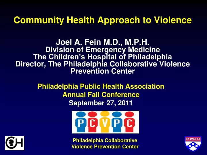 community health approach to violence