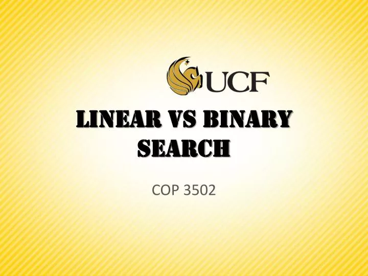 linear vs binary search