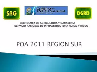 secretaria de agricultura y ganaderia servicio nacional de infraestructura rural y riego