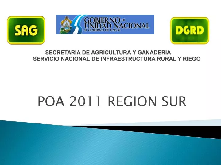 secretaria de agricultura y ganaderia servicio nacional de infraestructura rural y riego