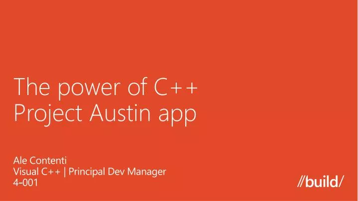 the power of c project austin app