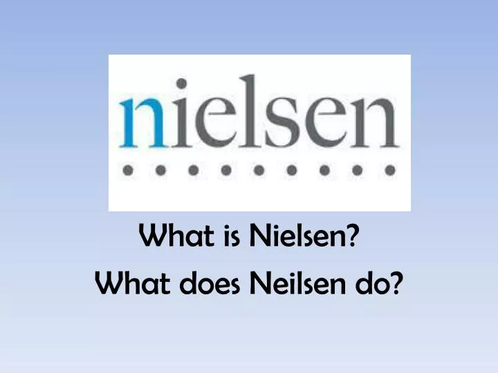 what is nielsen what does neilsen do