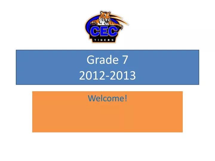 grade 7 2012 2013