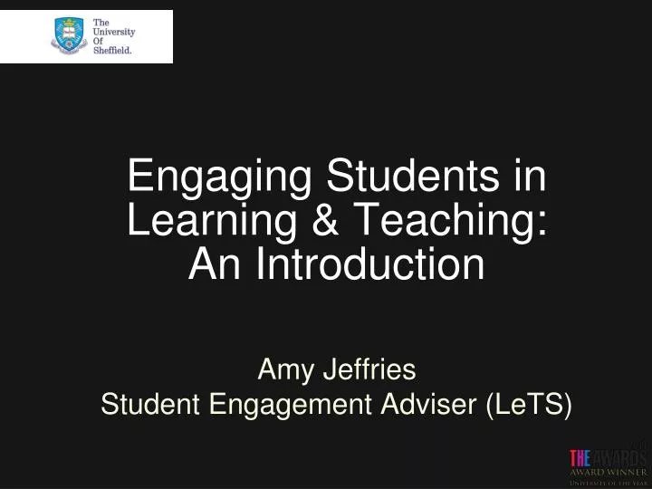 engaging students in learning teaching an introduction