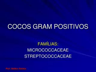 cocos gram positivos