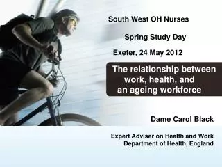 South West OH Nurses Spring Study Day Exeter, 24 May 2012