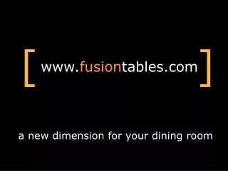 a new dimension for your dining room