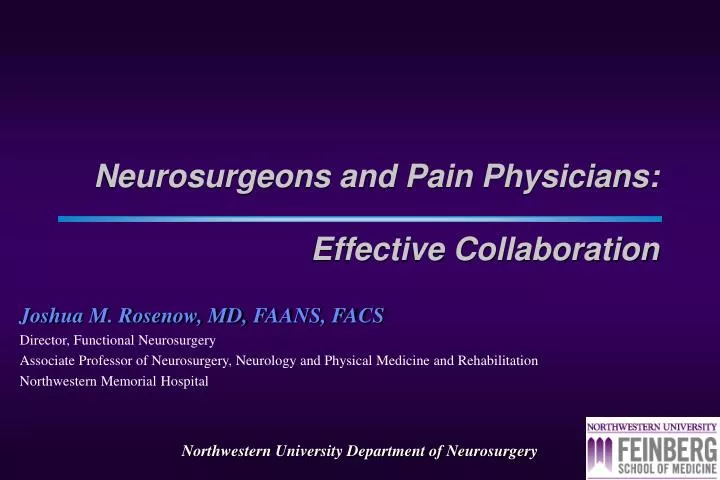 neurosurgeons and pain physicians effective collaboration