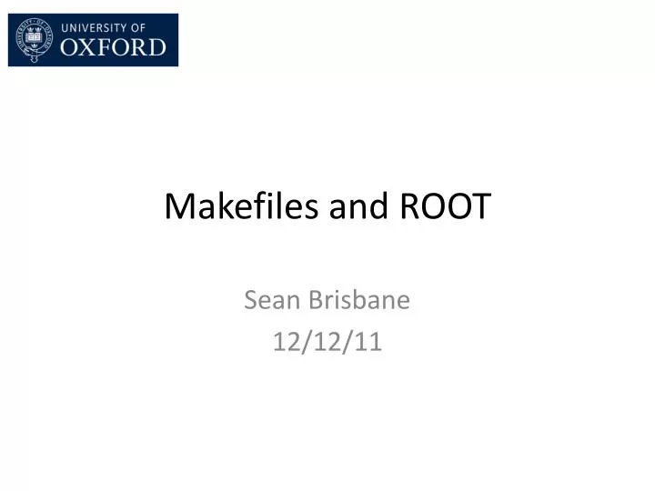 makefiles and root