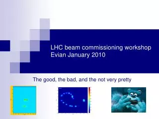 LHC beam commissioning workshop Evian January 2010