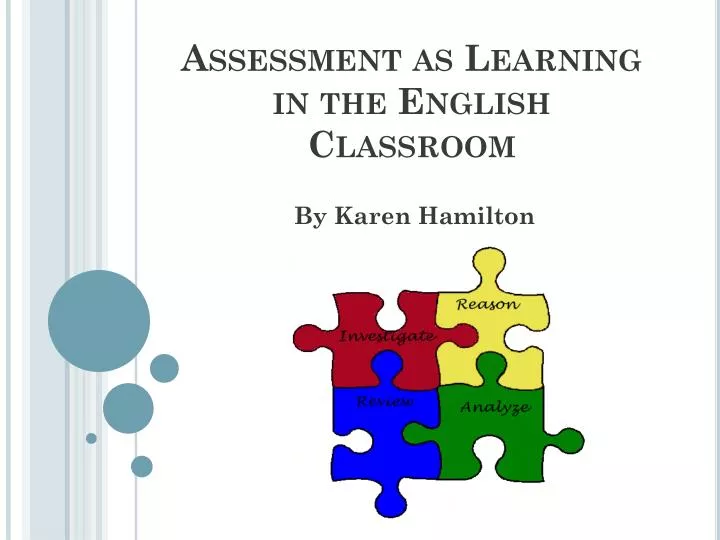 assessment as learning in the english classroom