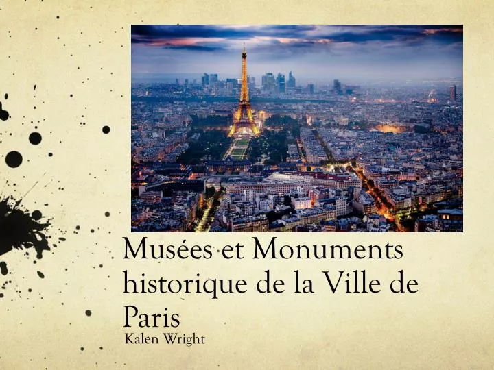 mus es et monuments historique de la ville de paris