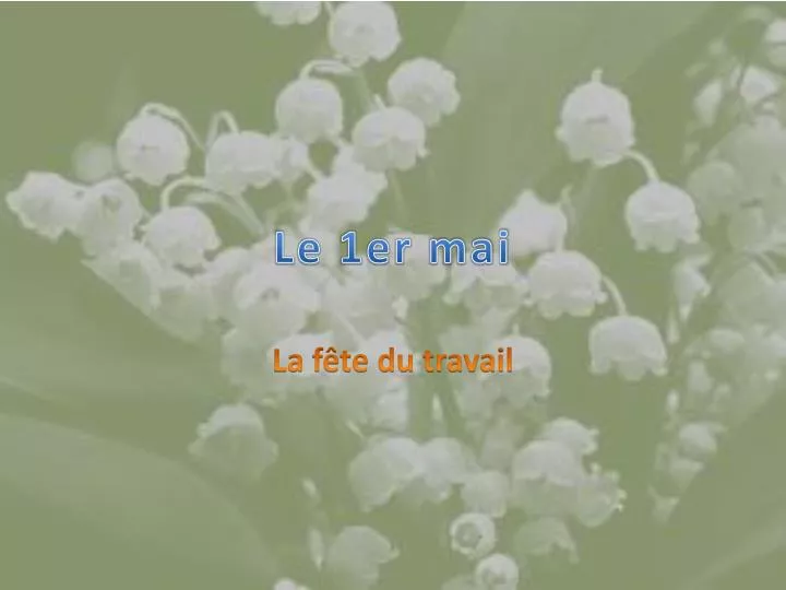 le 1er mai