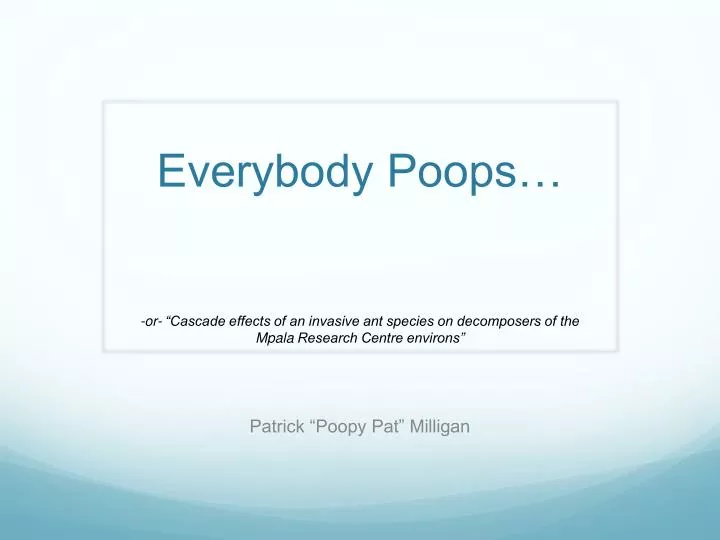 everybody poops