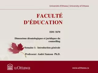 facult d ducation