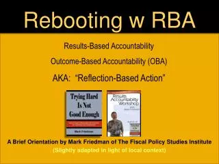 Rebooting w RBA