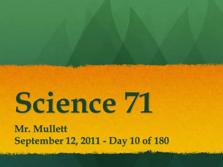 science 71