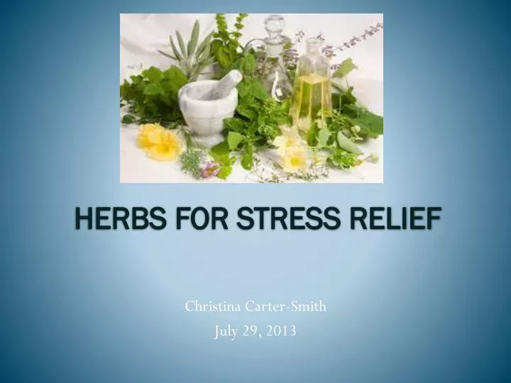 herbs for stress relief