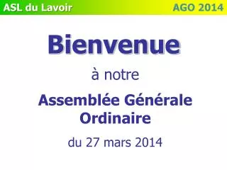 bienvenue