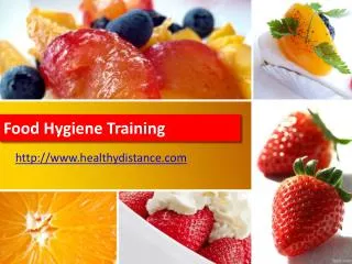 Healthy Distance 's Food Hygiene Training