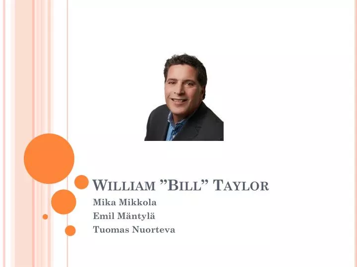 william bill taylor