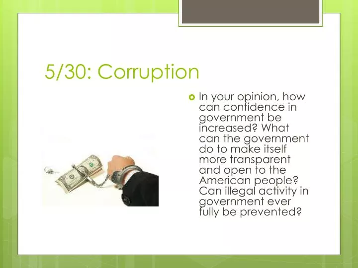 5 30 corruption
