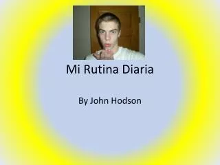 mi rutina diaria