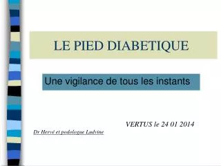 le pied diabetique
