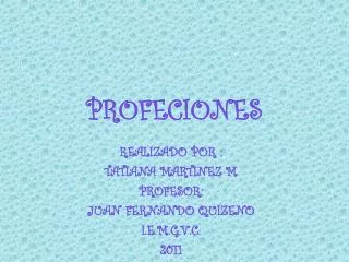 profeciones