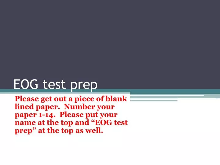 eog test prep