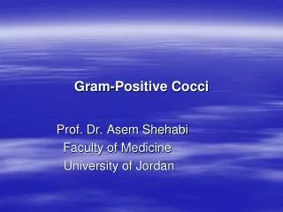 Gram-Positive Cocci
