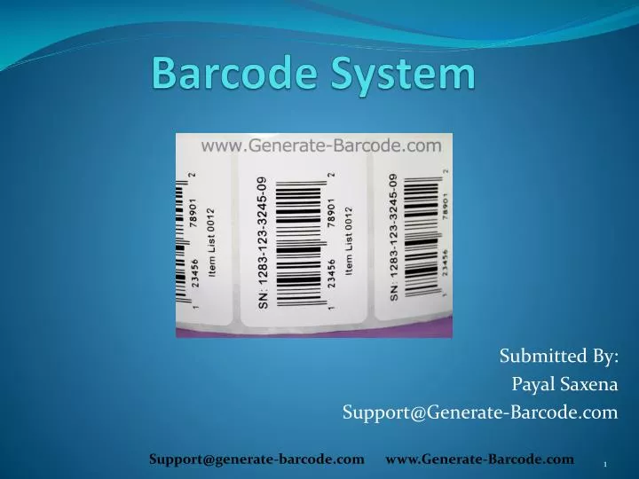 barcode system