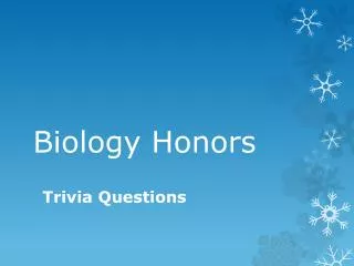 Biology Honors