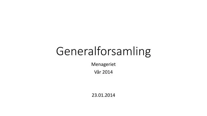 generalforsamling