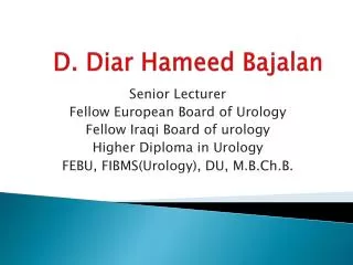 D. Diar Hameed Bajalan