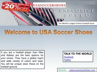 Cheap Soccer Shoes by USA Soccer Shoes