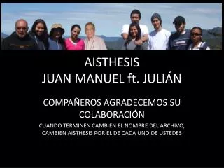AISTHESIS JUAN MANUEL ft. JULIÁN