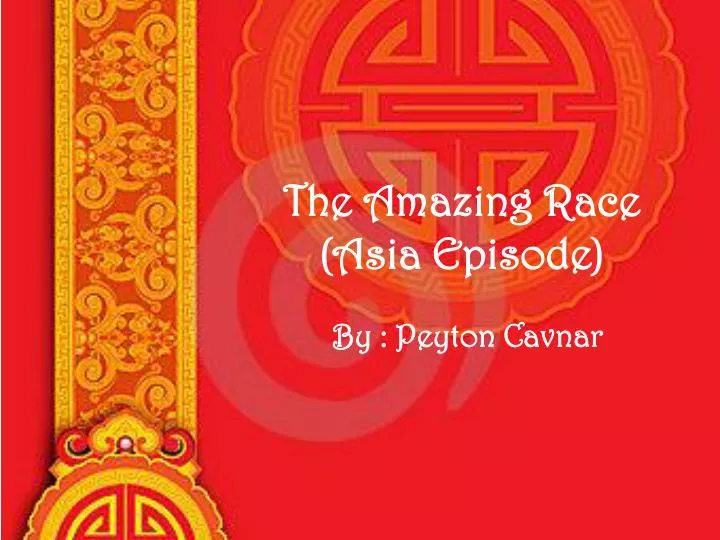 the amazing race asia episode