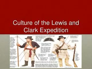 Culture of the Lewis and Clark Expedition