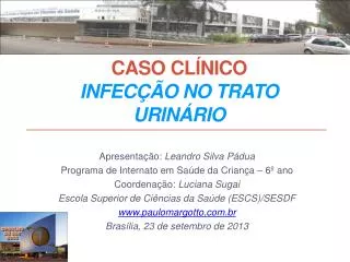 caso cl nico infec o no trato urin rio