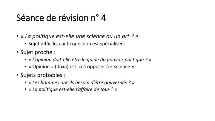 s ance de r vision n 4